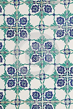 Glazed tile background