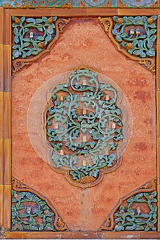 Glazed tile decoration in the Eastern Royal Tombs of the Qing Dy