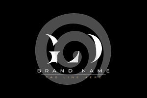 GLD abstract letter logo design