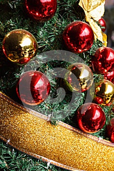 Gleaming Christmas tree background
