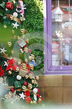 Gleaming Christmas tree background