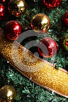 Gleaming Christmas tree background