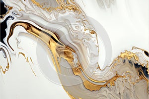 Harmónia vygenerované abstraktné textúra fotografovanie zvýraznenie zložitý biely zlato akcenty na umelý 