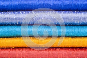 Gleaming Silk in Five Bright Colours