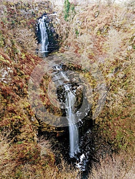 Glen Ashdale waterfall, on the Isle of Arran, Scotland