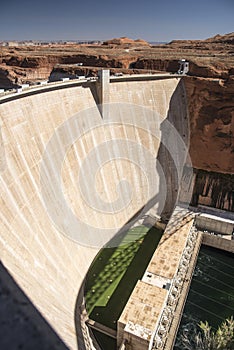 Glen Canyon Dam from the Carl Hayden Visitor Centre