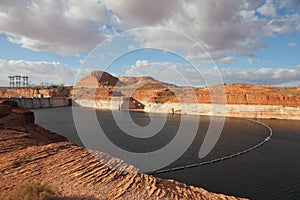 The Glen Canyon Dam and Lake Powell