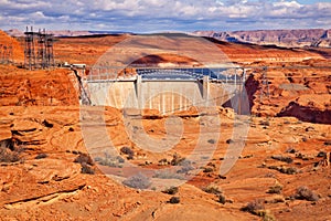 Glen Canyon Dam Lake Powell Arizona