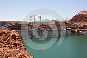 Glen canyon dam, Lake Powell, Arizona.