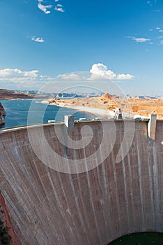 Glen Canyon Dam Lake Powell, Arizona.