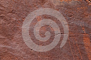 Glen Canyon Dam Petroglyphs Close-Up