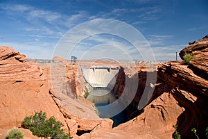 Glen Canyon Dam and power generating station