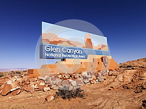 Glen Canyon National Recreation sign