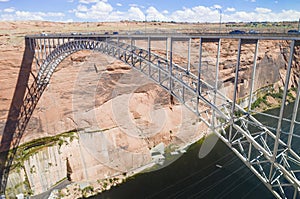 Glen dam bridge aerial view