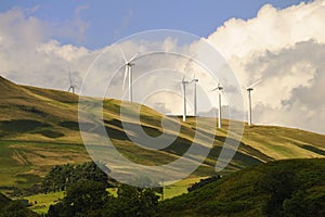 Glen Devon windfarm, Scotland photo