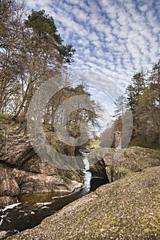 Glen Esk Gorge in Scotland.