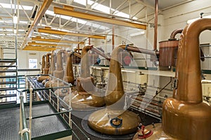 Glen Grant whisky distillery stills Scotland