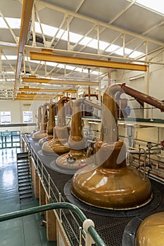 Glen Grant whisky distillery stills Scotland