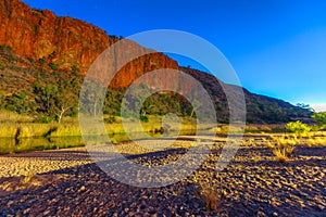 Glen Helen Gorge at evening