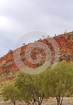 The Glen Helen gorge