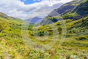 Glen Ogle landscape and viaduct