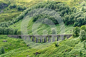 Glen Ogle Viaduct in Summer ,Scotland