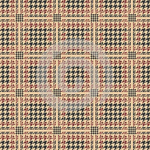 Glen plaid houndstooth pattern