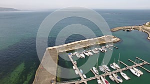 Glenarm marina and harbour Antrim Northern Ireland