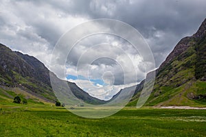 Glencoe Valley in Scotland