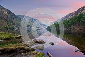 Glendalough lake county Wicklow Ireland