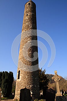 Glendalough Round Tower photo