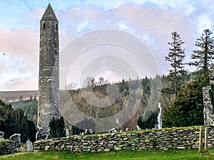 Glendalough Round Tower Ireland