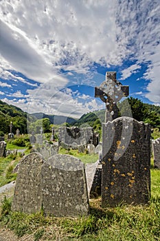 Glendalough, Wicklow Mountain, Ireland, Old celtic cementery