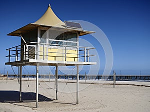 The Glenelg Surf Life Saving Club watchtower