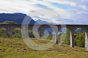 Glenfinnan aqueduct at Loch Shiel