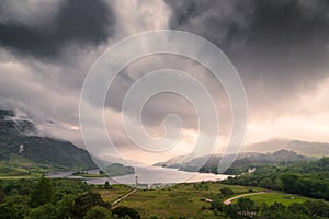 Glenfinnan Monument in the evening