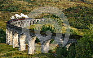 Glenfinnan Railway Viaduct Scotland Harry Potter steam train
