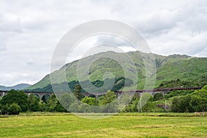 Glenfinnan Viaduct, popular bridge, Scotland, UK