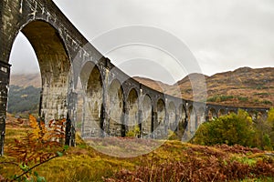 Glenfinnan Viaduct in Scotland was featured in Harry Potter films