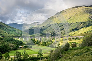 Glenfinnan Viaduct where the Harry Potter movie was filmed