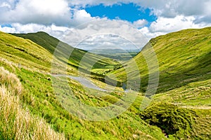 Glengesh Pass lookout point in Ireland