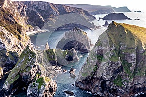 Glenlough bay between Port and Ardara in County Donegal is Irelands most remote bay - Tormore Island, Cobblers Tower and
