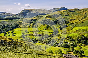 Glenridding seen from slopes of Sheffield Pike photo