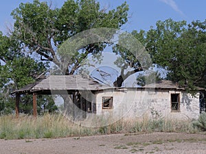 Glenrio, one of America`s ghost towns in New Mexico