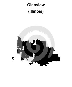 Glenview outline map