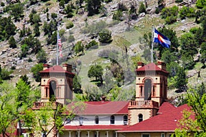 Towers of the Hotel Colorado at Glenwood Springs photo