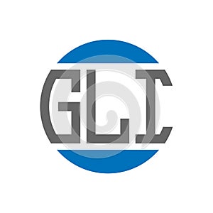 GLI letter logo design on white background. GLI creative initials circle logo concept. GLI letter design photo