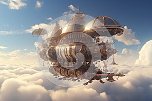 Glide through the clouds aboard a whimsical