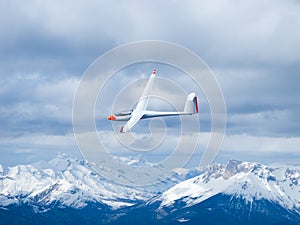 Glider in the air