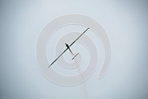 Glider air plane SE-UTM DG 1000T performing a display..